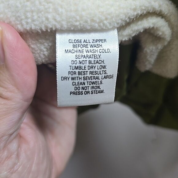 Womens Covington Removable Hood Puffer Jacket M Coat Avocado Green Winter Warm - Picture 12 of 16